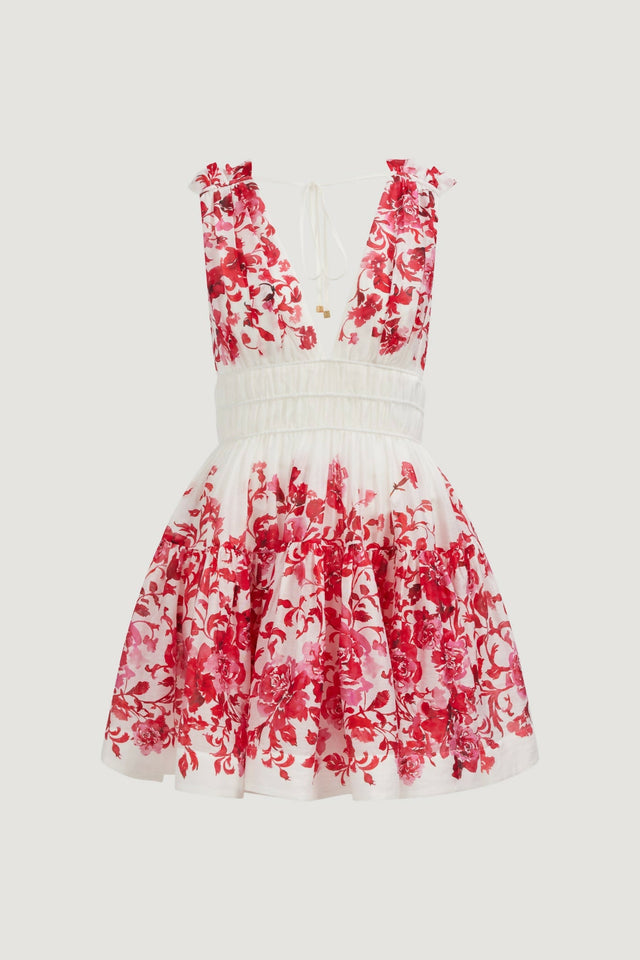 Aje Casia Mini Dress - 10 / Floral - Dresses