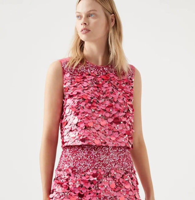 AJE - Aje Celeste Sequin Top & Matching Skirt