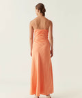 Aje Clarice Draped Maxi Dress in Sunset Orange Size 10 12 - 10 / Orange - Dresses