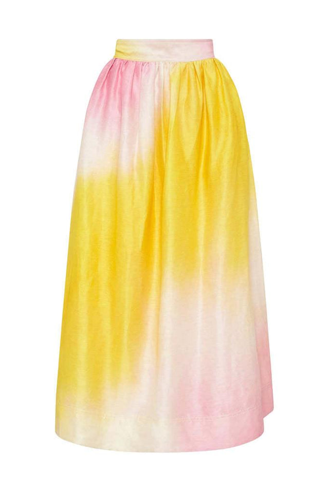 AJE - Aje Cloud Burst Puff Sleeve Cropped Top & Midi Skirt