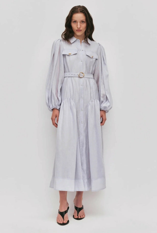 Aje Colide Shirt Dress - 10 / Blue - Dresses