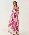 Aje Cordelia Corset Maxi Dress Floral Size 6 - 6 / Floral - Dresses
