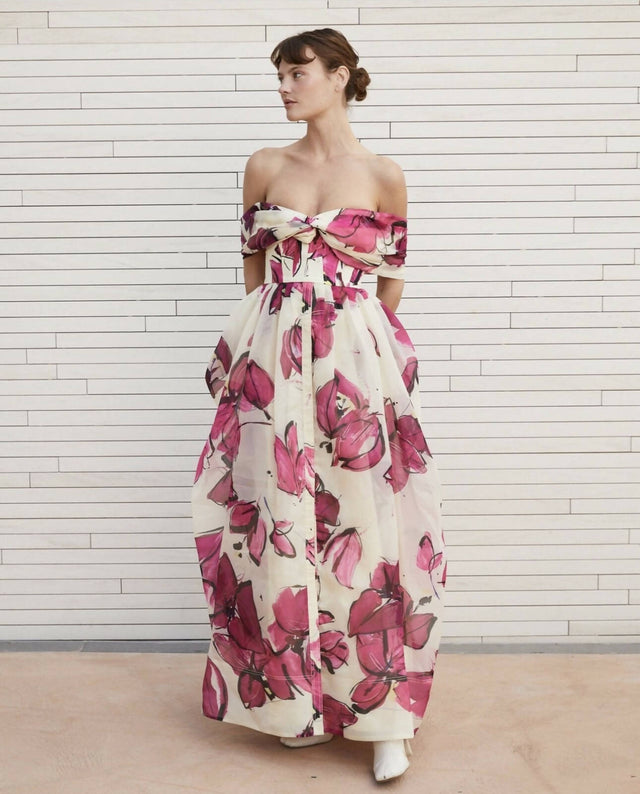 Aje Cordelia Corseted Maxi Dress