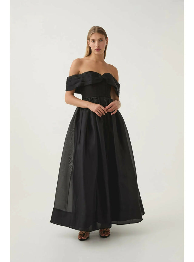 Aje Cordelia Corseted Maxi Dress in Black Size AU 10 - 10 / Black - Dresses