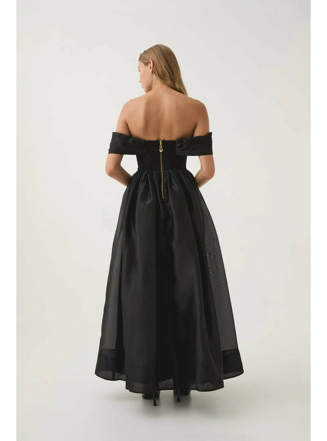 white christmas dresses Cordelia Corset Maxi Dress – Borrowed Society main image 0