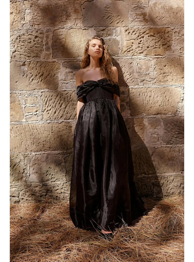 Aje Cordelia Corseted Maxi Dress in Black Size AU 10 - 10 / Black - Dresses