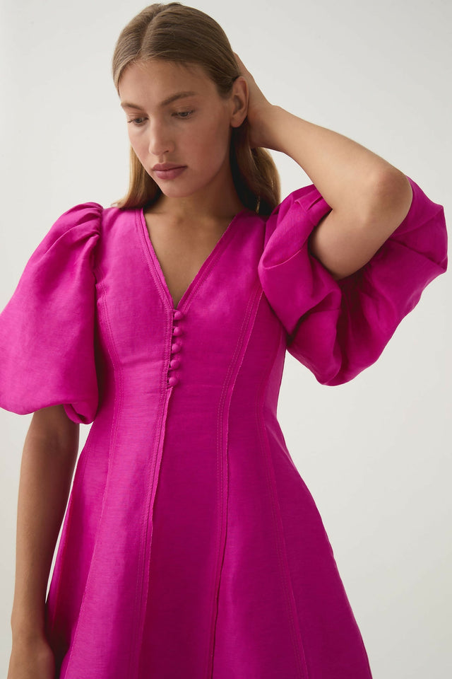strapless open back dress YourTies Black Mens Shirt Pink Jacquard Floral Long Sleeve Dress Shirt main image 1