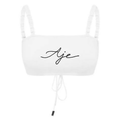 Aje Elle Bandeau - 6 / White - Tops