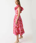 Aje Enchanted Plunged Midi Dress - Dresses