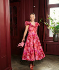 Aje Enchanted Plunged Midi Dress - Dresses