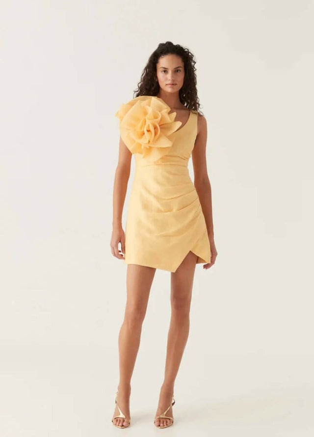Aje Energy Mini Dress Marigold Yellow Size 6, 8 & 10 | Passion For Fashion