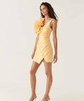 Aje Energy Mini Dress Marigold Yellow Size 6 8 & 10 - Dresses