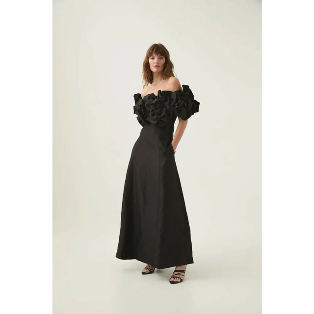 Aje Etta Gown - Black - 16 / Black - Dresses