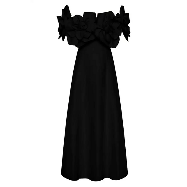 Aje Etta Gown - Black - 16 / Black - Dresses