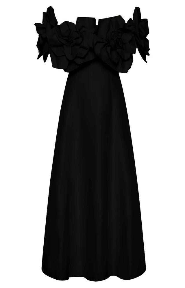 Aje Etta Midi Dress - 10 / Black - Dresses