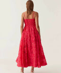 Aje Evangeline Midi Dress - 10 / Red - Dresses