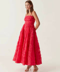Aje Evangeline Midi Dress - 10 / Red - Dresses