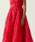 Aje Evangeline Midi Dress - 10 / Red - Dresses