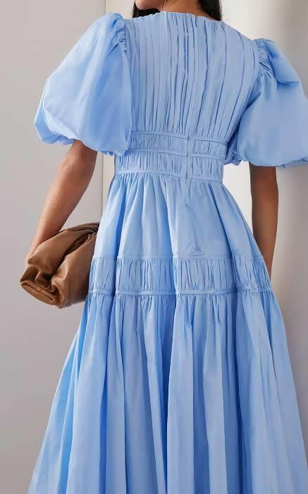 AJE - Aje Fallingwater Gathered Midi Dress