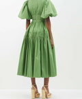 Aje Fallingwater Midi Dress Green Size 12 - 12 / Green - Dresses