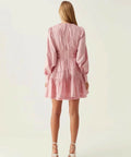 Aje Fallingwater Mini Dress Pink Size 12 - 12 / Pink - Dresses