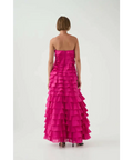 Aje Fleur Pleated Gown - Magenta - 12 / Magenta - Dresses