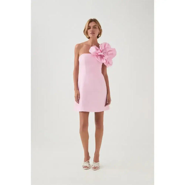 Aje Florence Mini Dress Pink Size 6 - 6 / Pink - Dresses