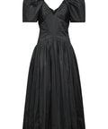 Aje Gabrielle Plunge Midi Dress Black Size 12 - 12 / Black - Dresses