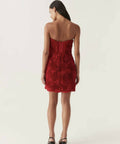 Aje Gazer Rosette Mini Dress Red Size 12 - 12 / Red - Dresses