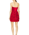 Aje Gazer Rosette Mini Dress Scarlet Red - 6 / Red - Dresses