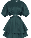 Aje Gracious Cut Out Mini Dress - 12 / Green - Dresses
