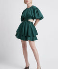 Aje Gracious Cut Out Mini Dress - 12 / Green - Dresses