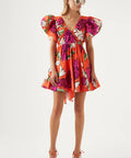 Aje Gretta Bow Back In Vivid Camellia - Dresses