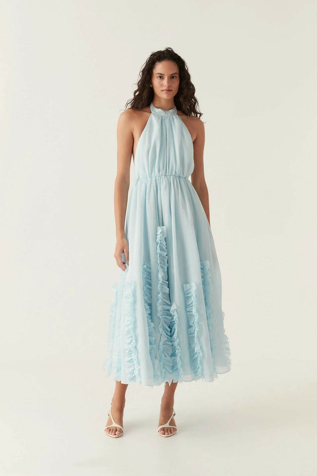 Aje-Hilma-Frill-Maxi-Halter-Dress-2