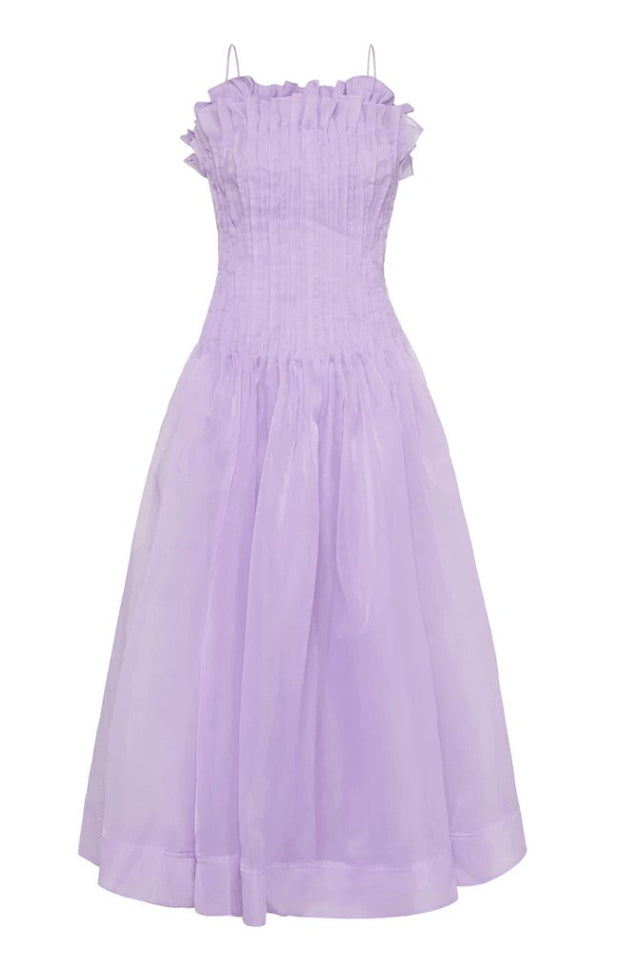 AJE - Aje Horizon Pintucked Midi Dress