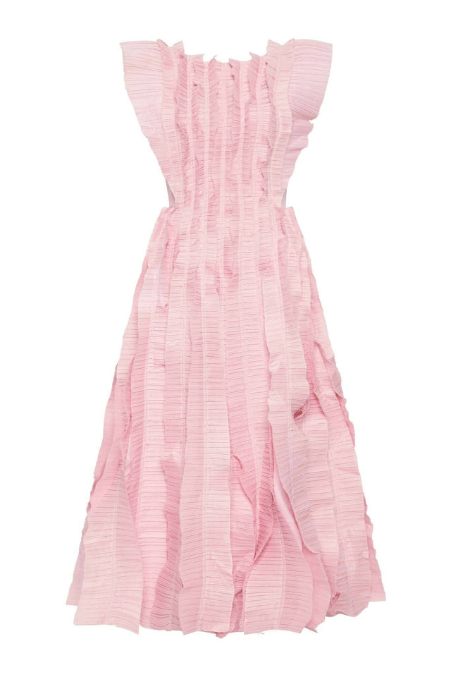 Aje Hybrid Midi Dress in Rose Pink