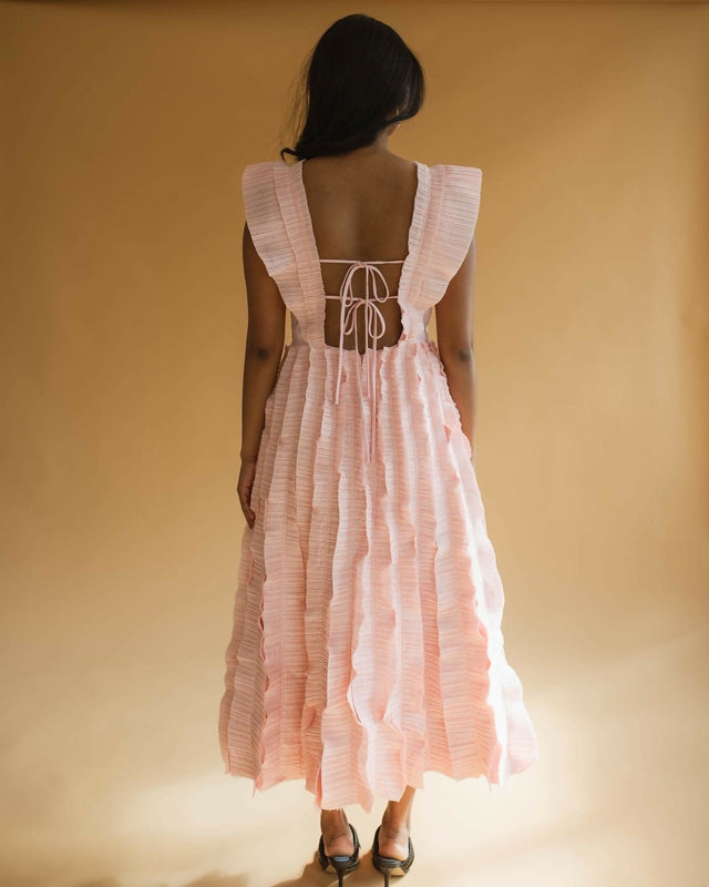 Aje Hybrid Midi Dress - Rose Pink - Dresses