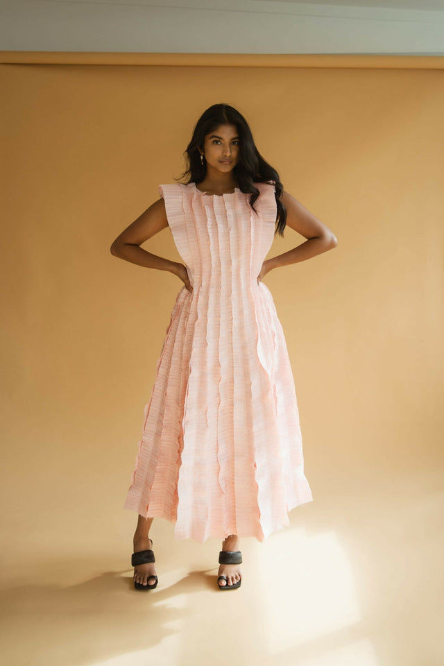 Aje Hybrid Midi Dress - Rose Pink - Dresses