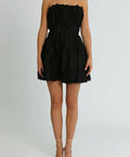 Aje Hybrid Mini Dress in Black - 4 / Black - Dresses