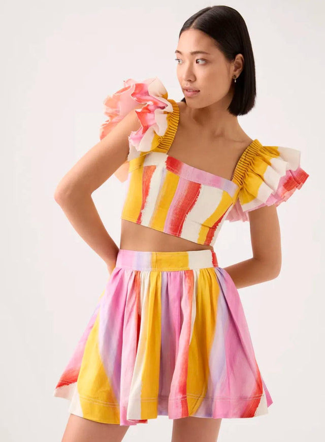 AJE - Aje Imagination Free Sleeve Top & Mini Skirt