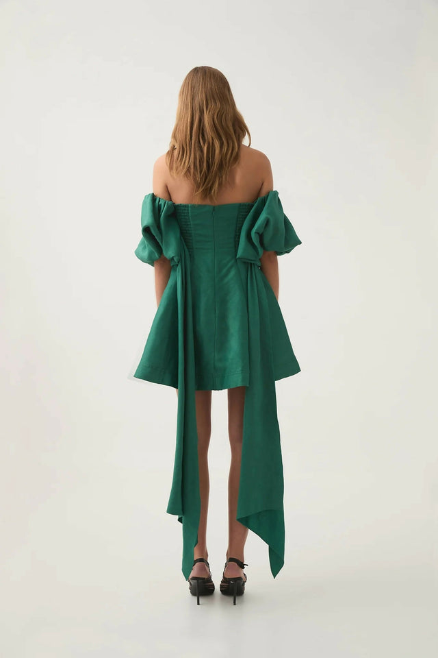 Aje Incarnation Mini Dress - 8 / Green - Dresses