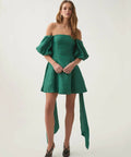 Aje Incarnation Mini Dress - 8 / Green - Dresses