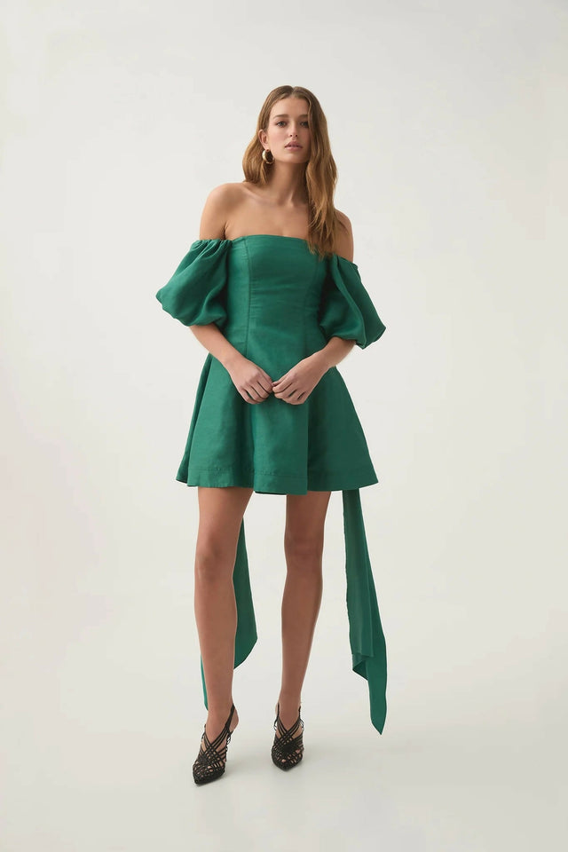 Aje Incarnation Mini Dress - 8 / Green - Dresses