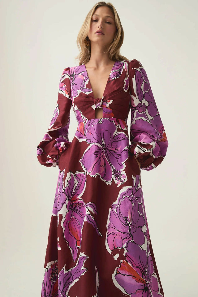 Aje Inflorescence Midi Dress - Sale - 16 / Multi - Dresses