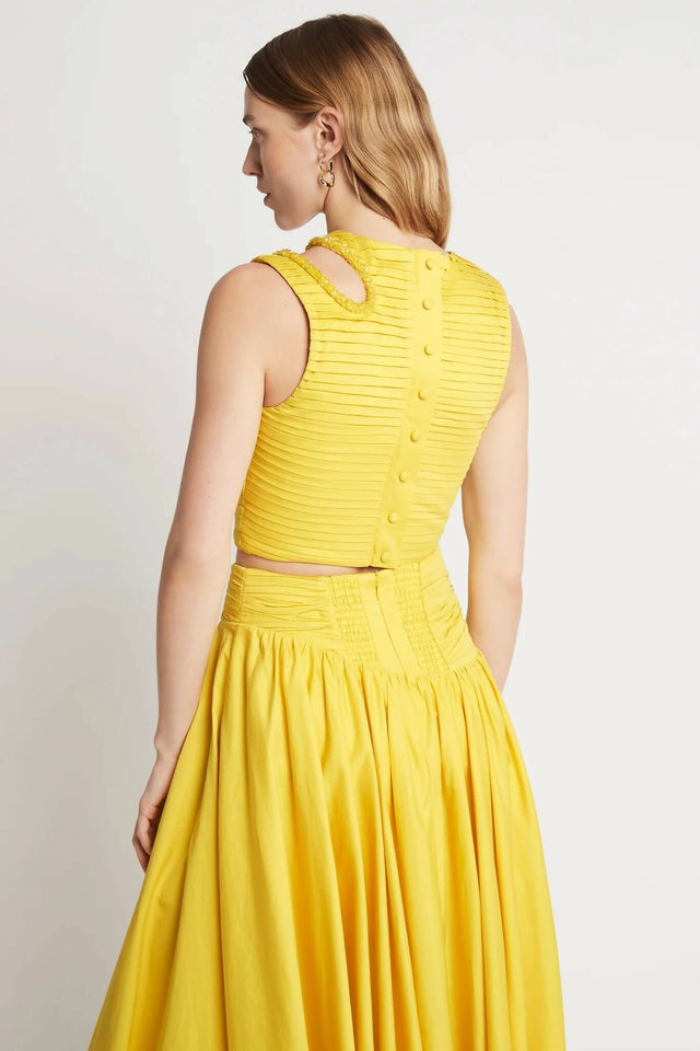AJE - Aje Jolie Abstract Cut Out Top & Jolie Asymmetric Midi Skirt