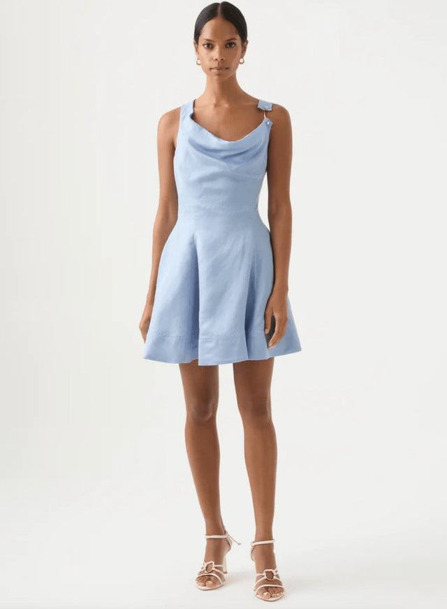 Aje Liberty Asymmetric Mini Dress for Hire | Passion For Fashion Aje Liberty Asymmetric Mini Dress for Hire | Passion For Fashion