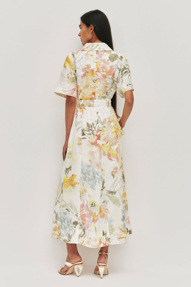 Aje Manon Midi Dress in Jardin - 10 / Print - Dresses