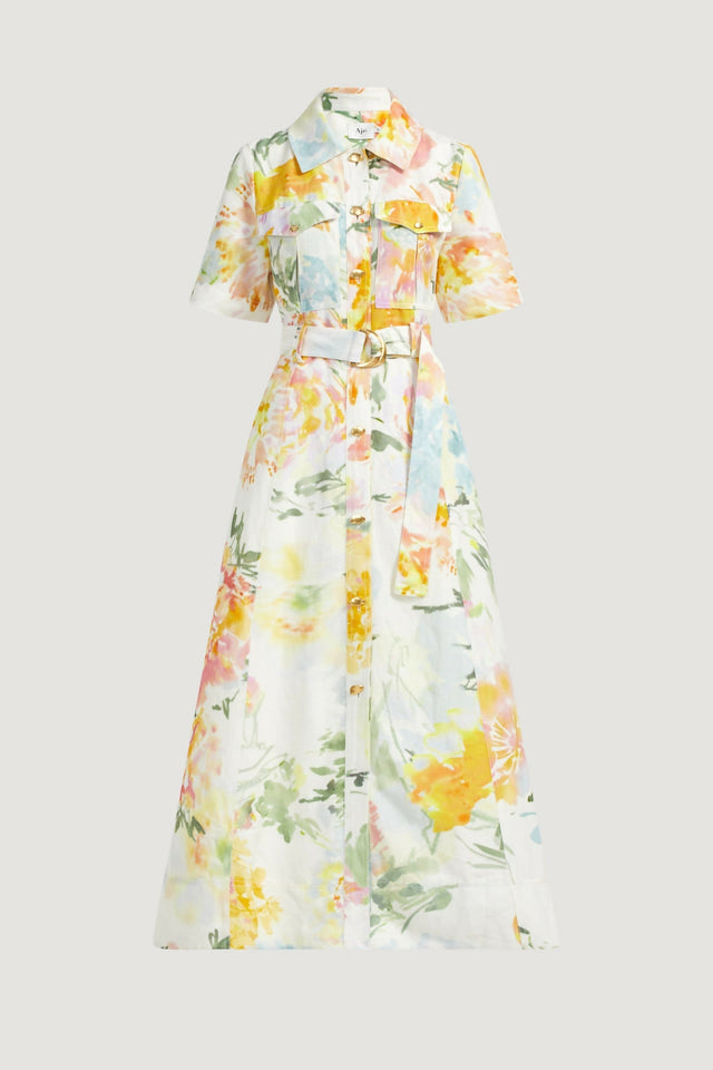 Aje Manon Midi Dress in Jardin - 10 / Print - Dresses
