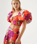 AJE - Aje Marcel Puff Sleeve Bodice & Matching Midi Skirt