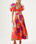 Aje Marcel Top And Lewis Skirt In Vivid Camellia - Dresses